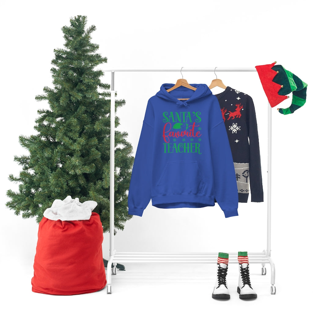 Santa's Favorite Teacher Unisex Hooded Sweatshirt