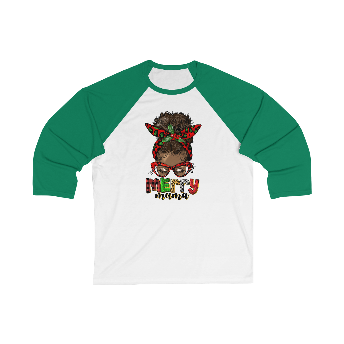 Merry Mama Unisex 3\4 Sleeve Baseball Tee