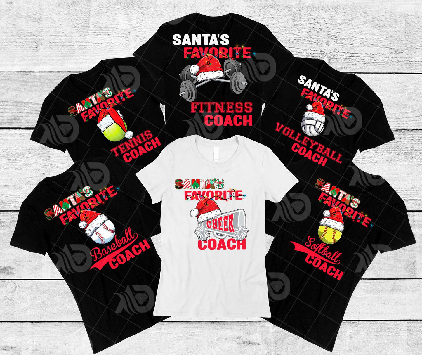 Santa's Favorite Cheer Coach Hooded Sweatshirt