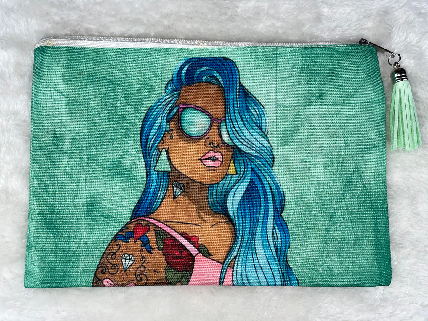 Aqua Hip Cosmetic Bag