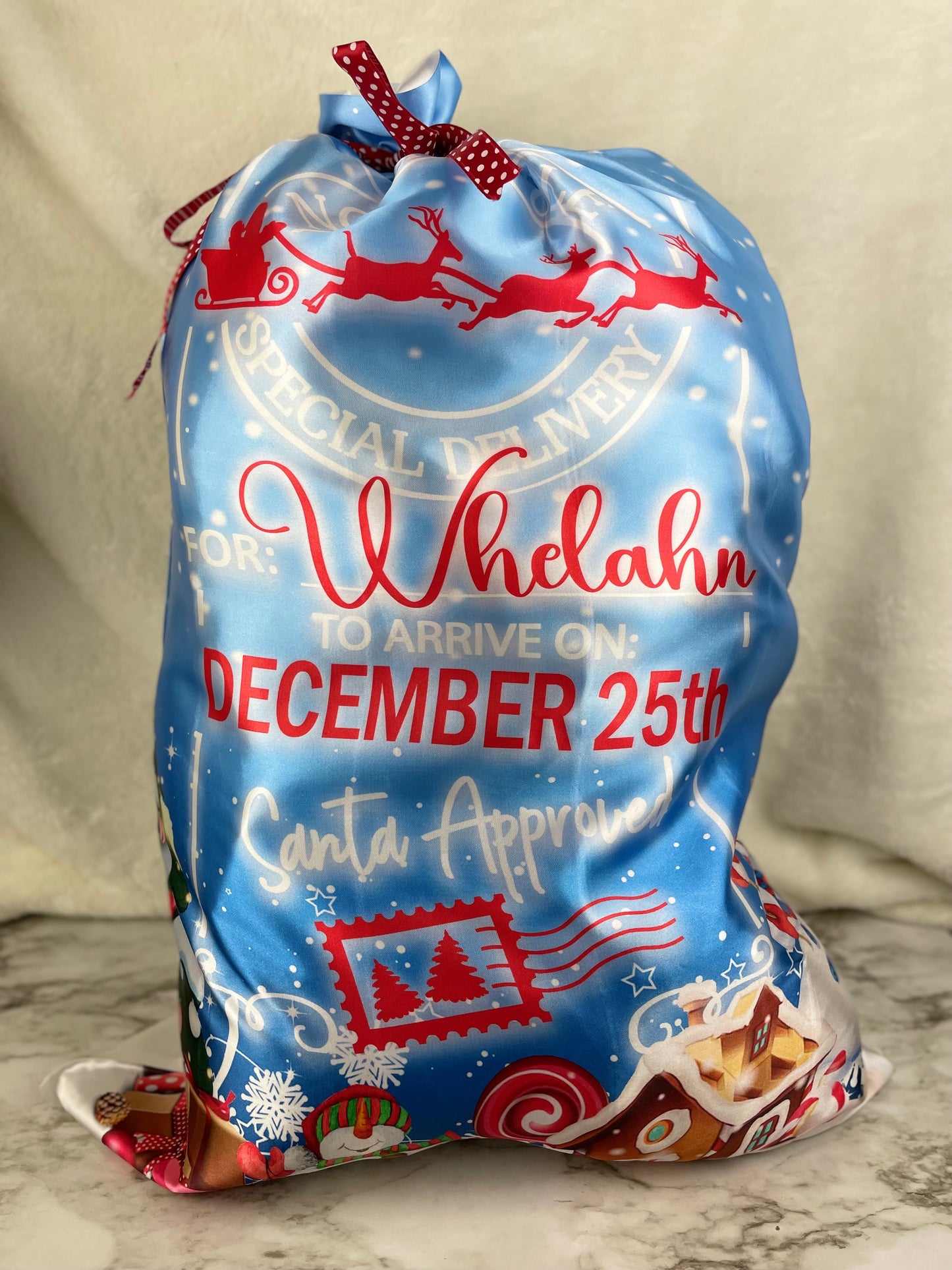 Custom Christmas Santa Sack