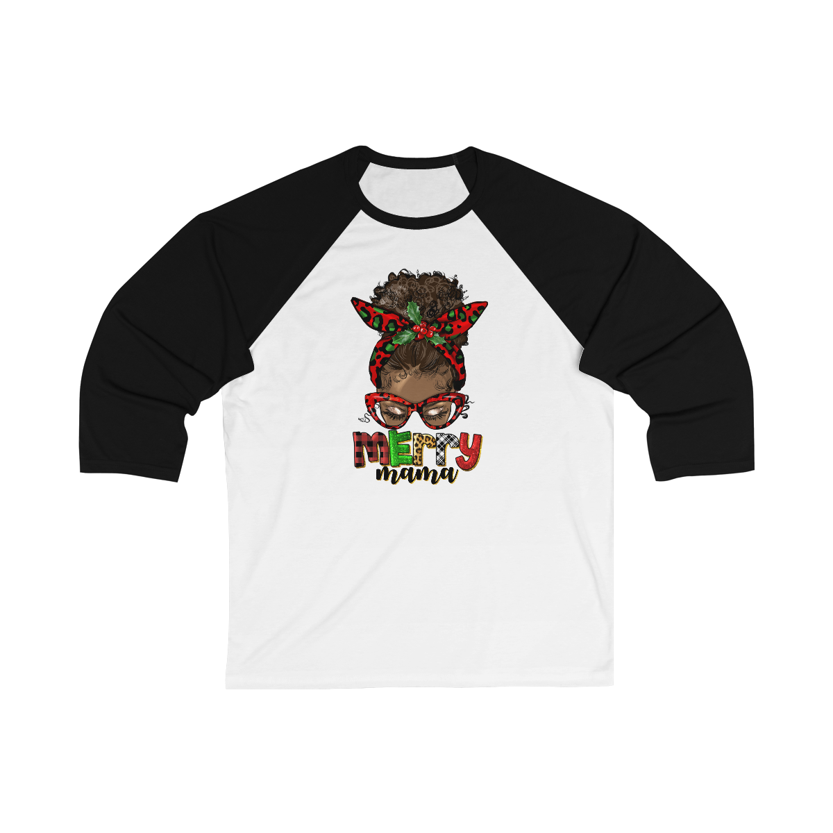 Merry Mama Unisex 3\4 Sleeve Baseball Tee