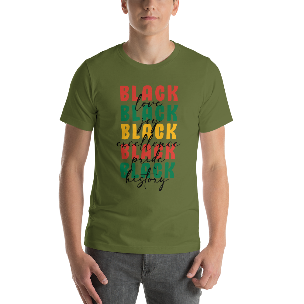 Black Love Black Excellence Black History Unisex T-shirt