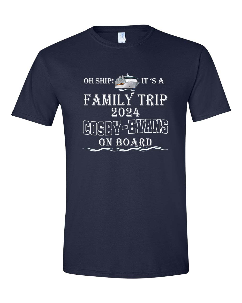 Cosby-Evans Reunion Cruise 2024 Merch Package - T-Shirt & Lanyard