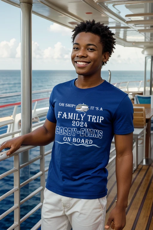 Cosby-Evans Reunion Cruise 2024 Merch Package - T-Shirt & Lanyard