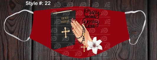 Pray More Face Mask - 2 Skin Tones
