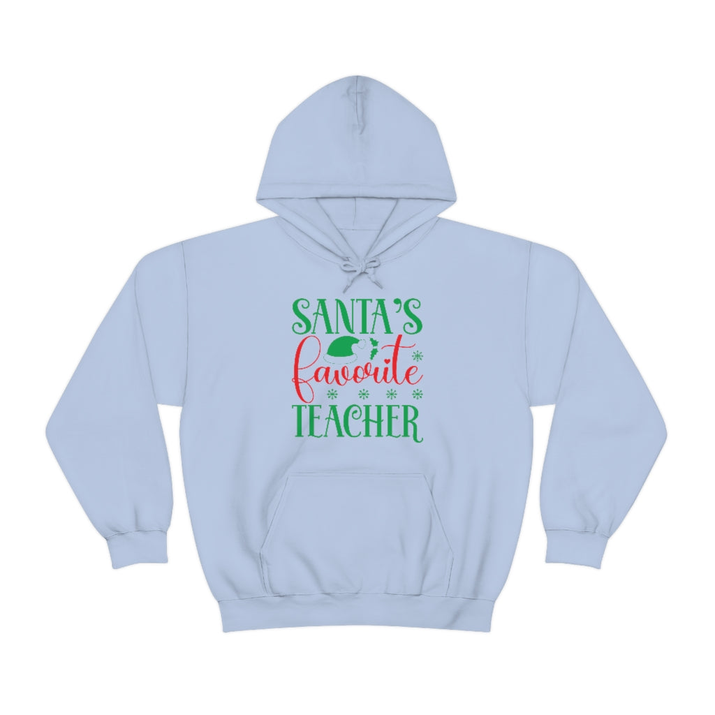 Santa's Favorite Teacher Unisex Hooded Sweatshirt