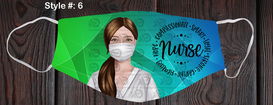 Compassionate Nurse Face Mask - 2 Skin Tones