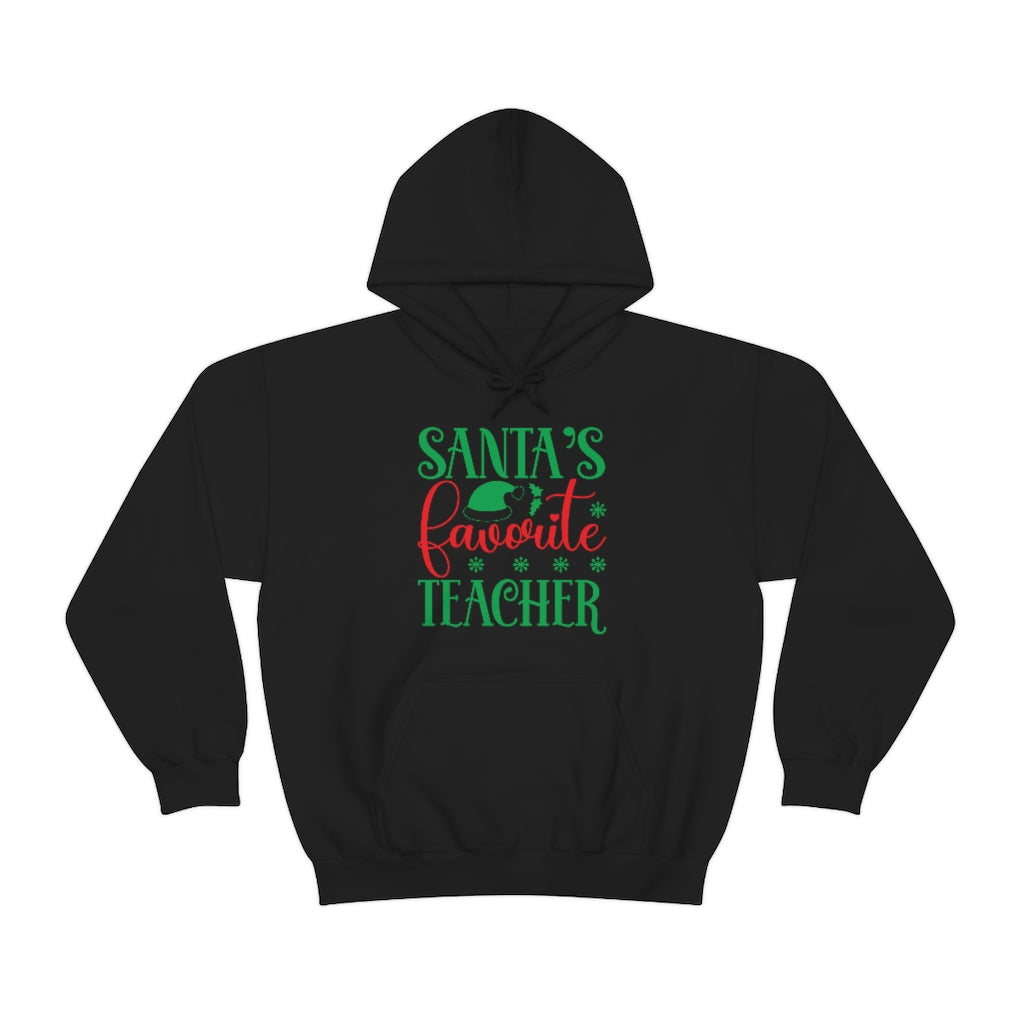 Santa's Favorite Teacher Unisex Hooded Sweatshirt