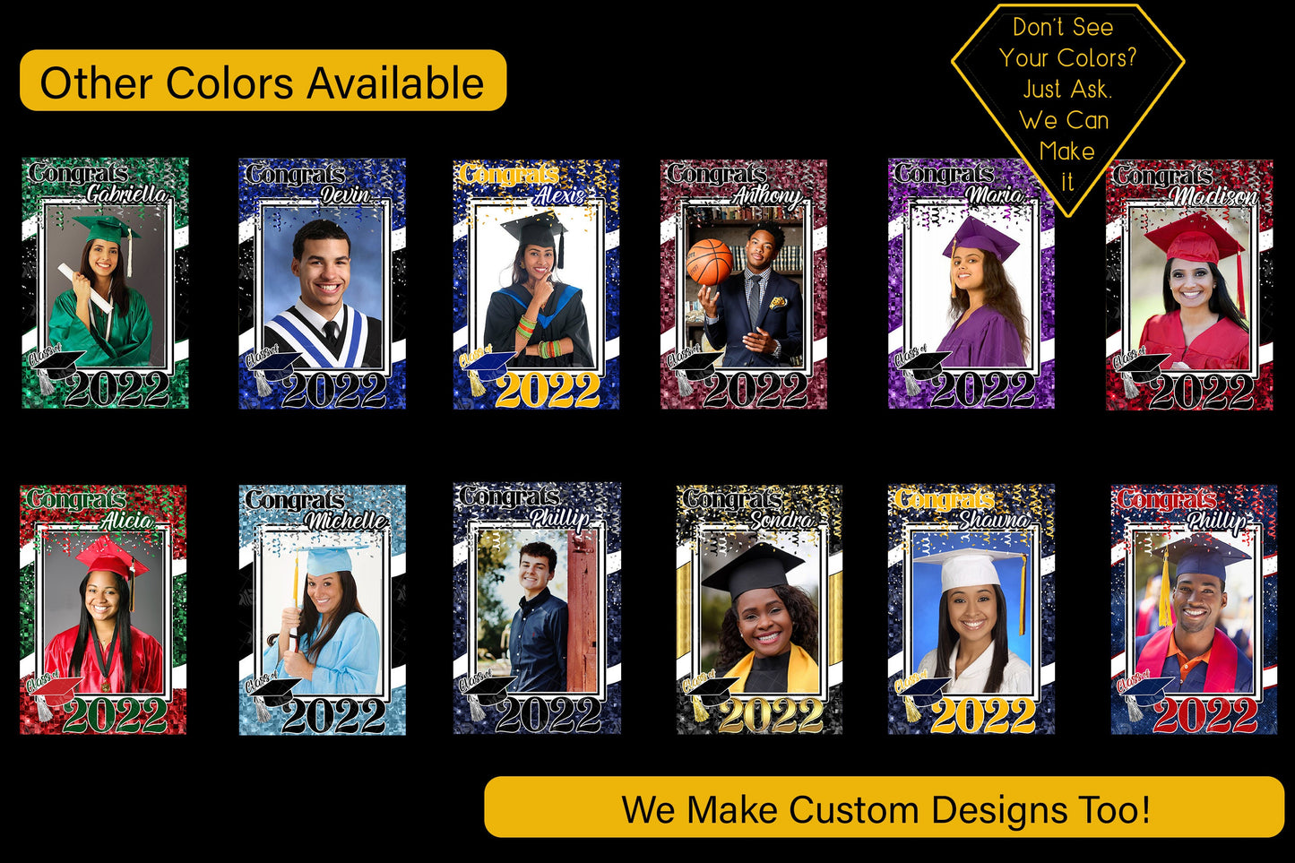 Senior Graduation Template| Digital Photo Graduation| Digital Garden Flag| Digital Graduation Design| Class of 2022 Design| Multiple